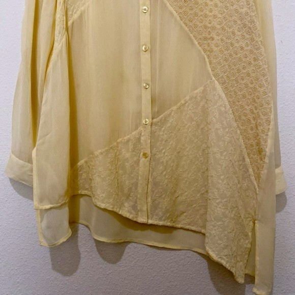 Chico's Cream Button Down Shirt - Picture 6 of 16